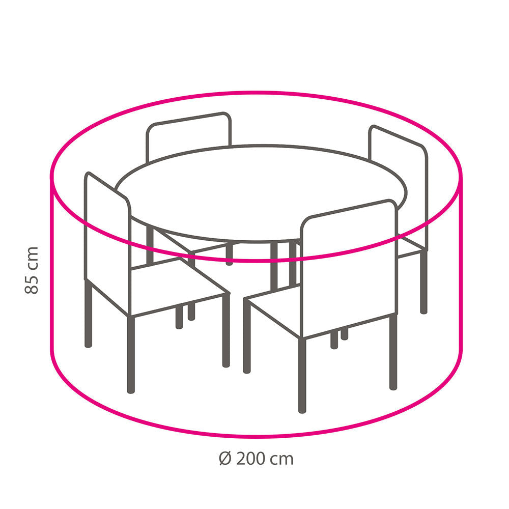 Husă de protecție impermeabilă și anti-UV pentru seturi de dining exterior
