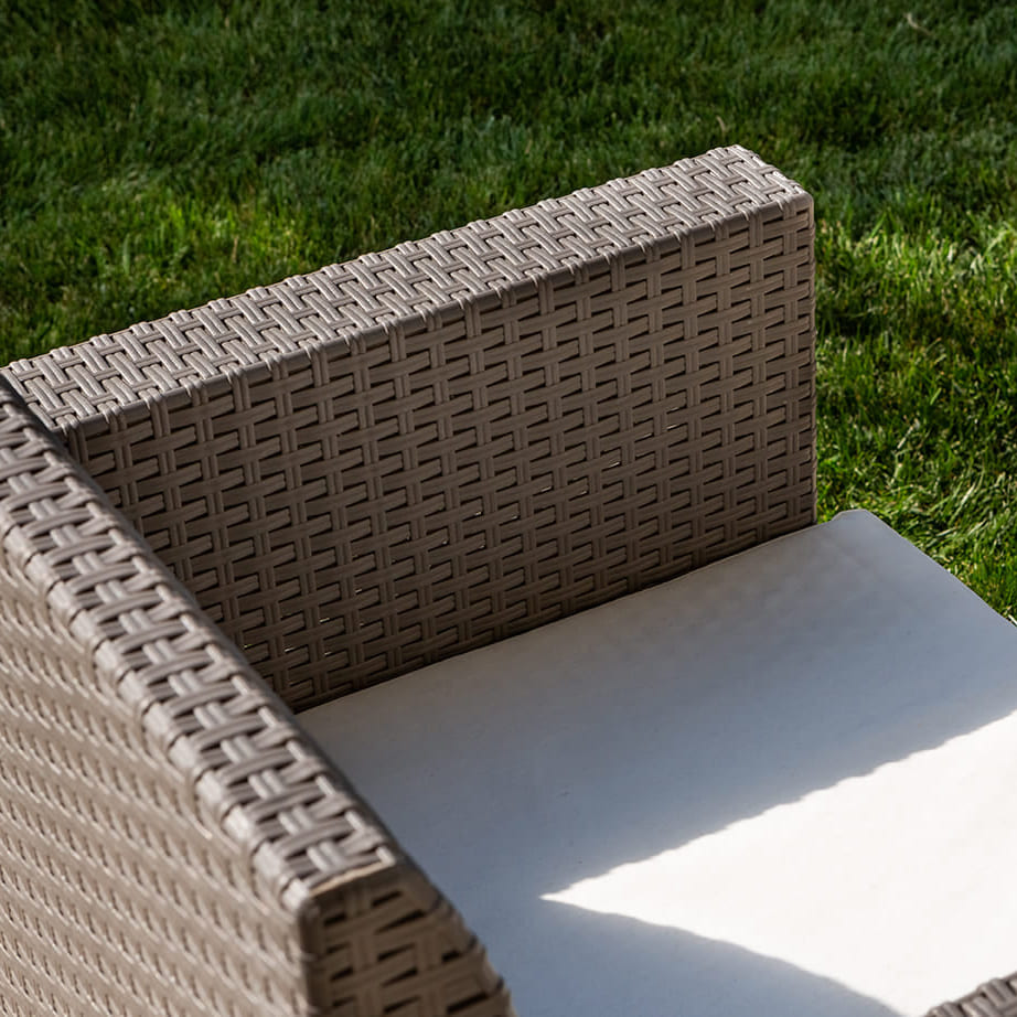 SALINA 2 - Set de grădină compact cu divan, fotolii și masă multifuncțională