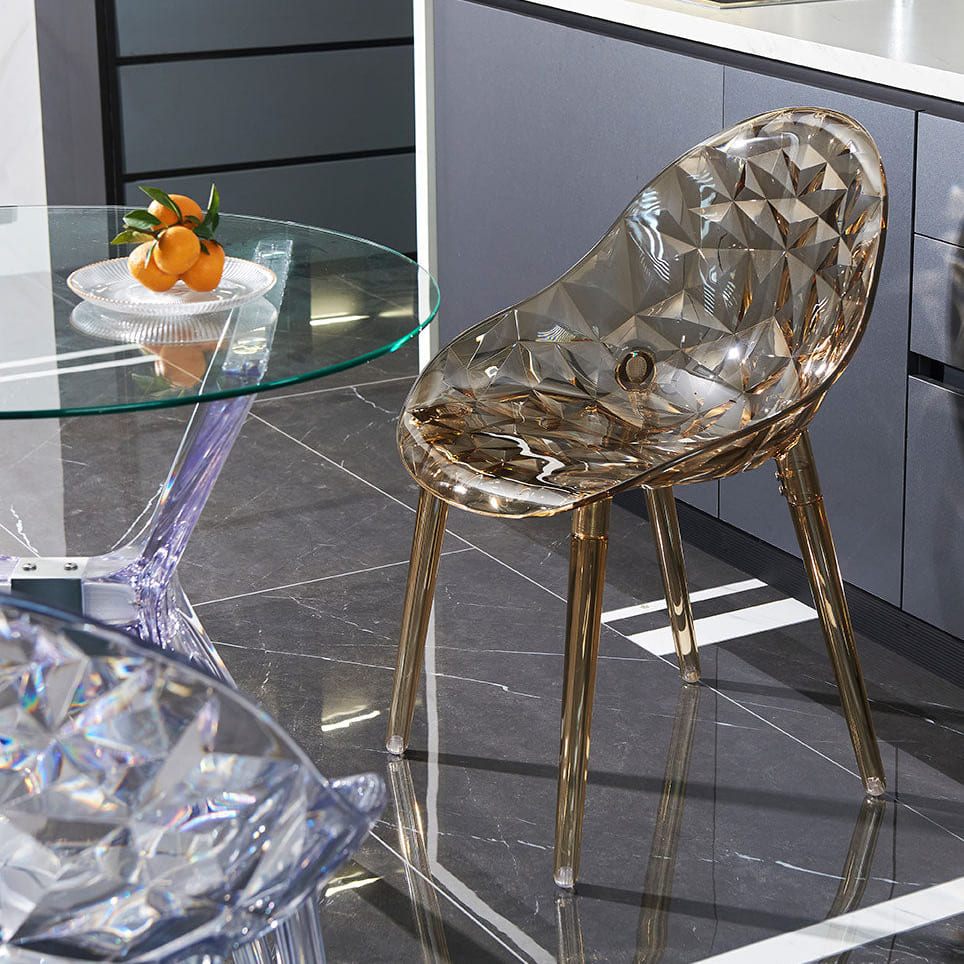 DIAMANTE - Scaune din policarbonat transparente cu design elegant