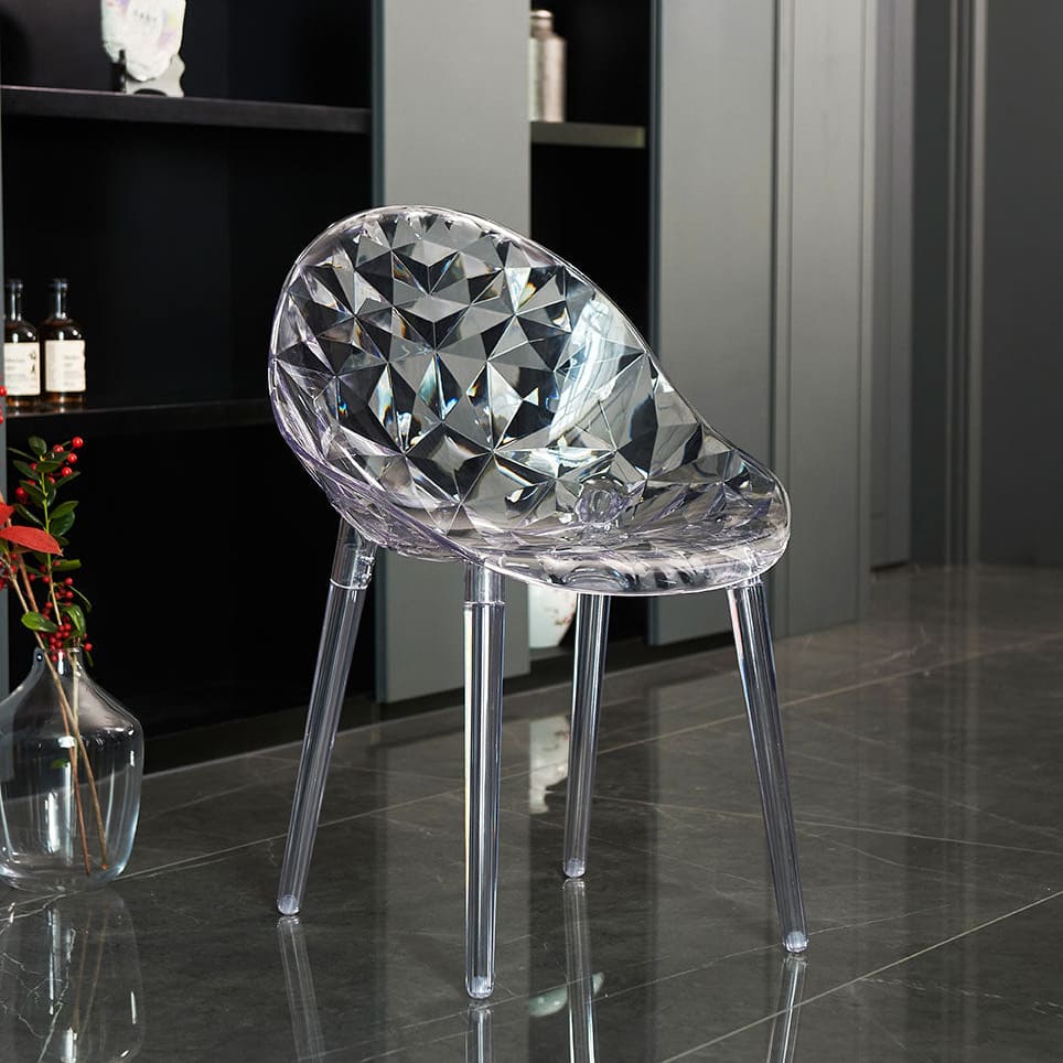 DIAMANTE - Scaune din policarbonat transparente cu design elegant