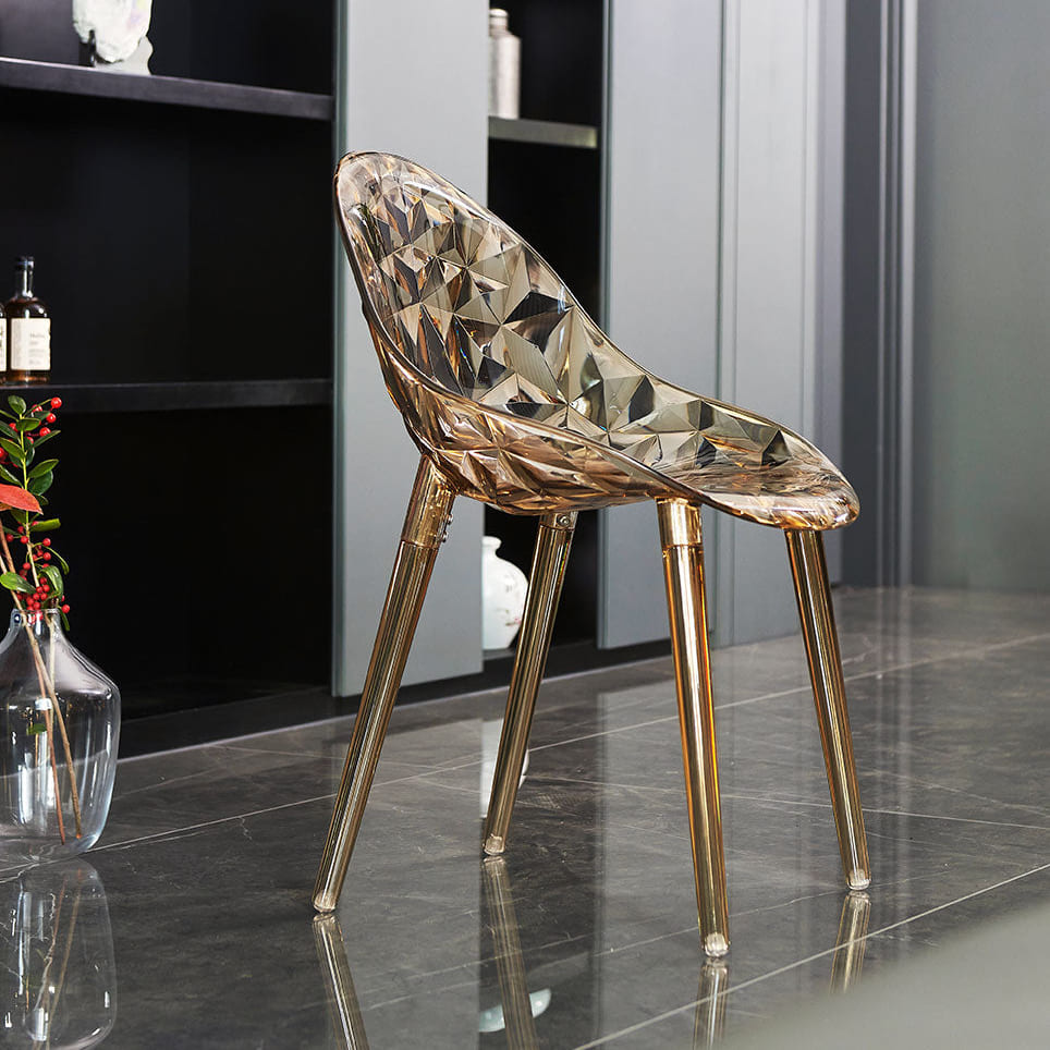 DIAMANTE - Scaune din policarbonat transparente cu design elegant