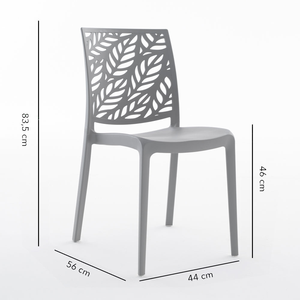 DAFNE - Scaune din polipropilenă cu design inspirat din natură