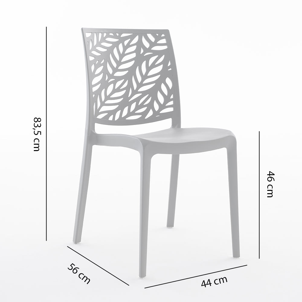 DAFNE - Scaune din polipropilenă cu design inspirat din natură