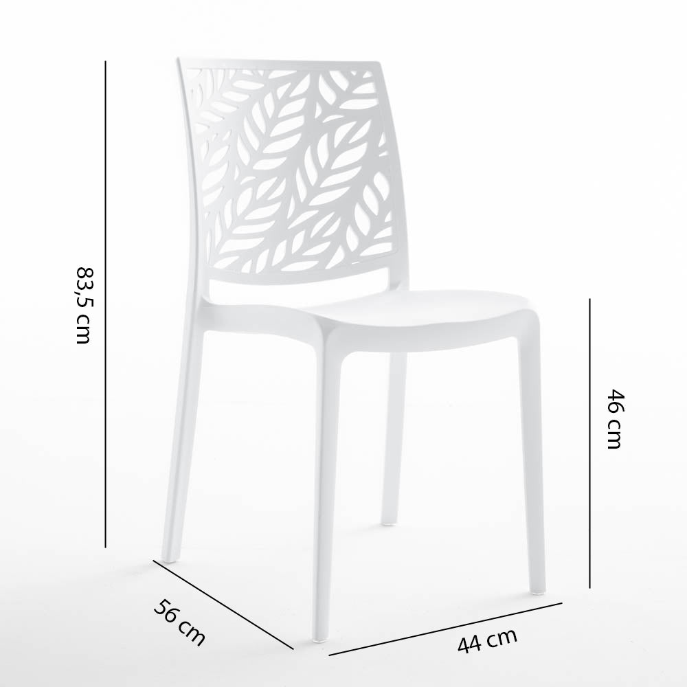 DAFNE - Scaune din polipropilenă cu design inspirat din natură