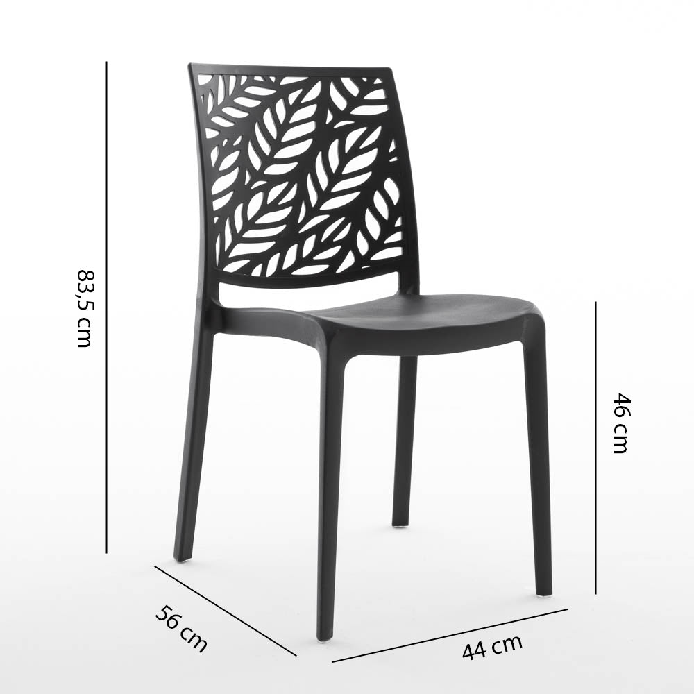 DAFNE - Scaune din polipropilenă cu design inspirat din natură