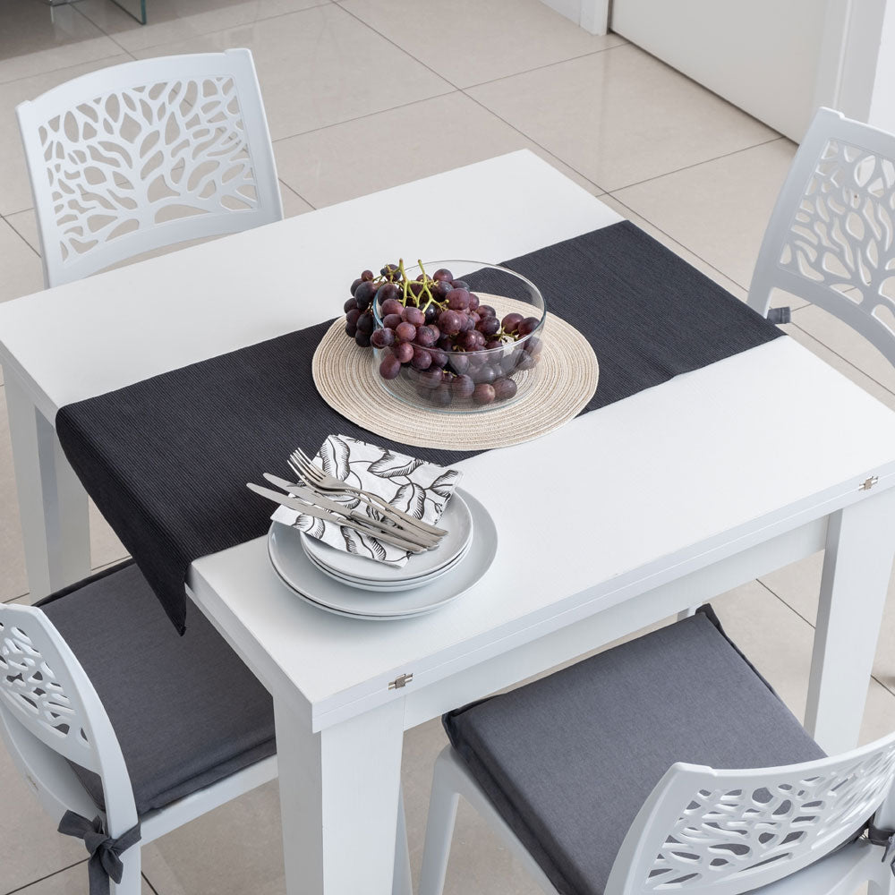 Set perne pătrate 40x40 cm cu funde și husă cu fermoar