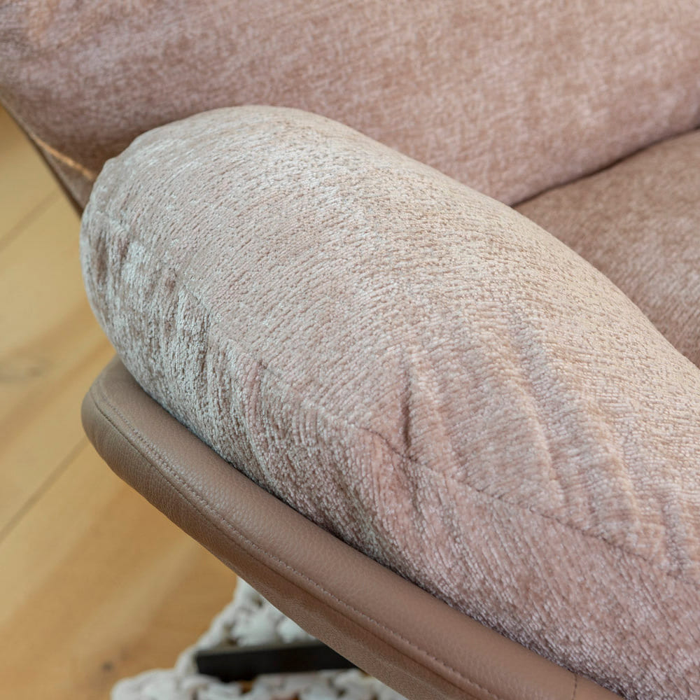 PENELOPE - Elegáns forgó relax fotel bársony hatású kárpittal