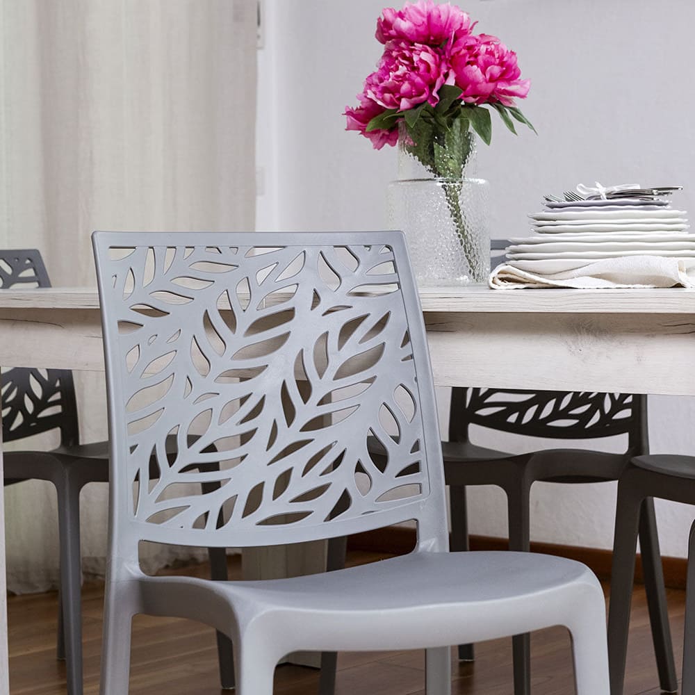 DAFNE - Scaune din polipropilenă cu design inspirat din natură