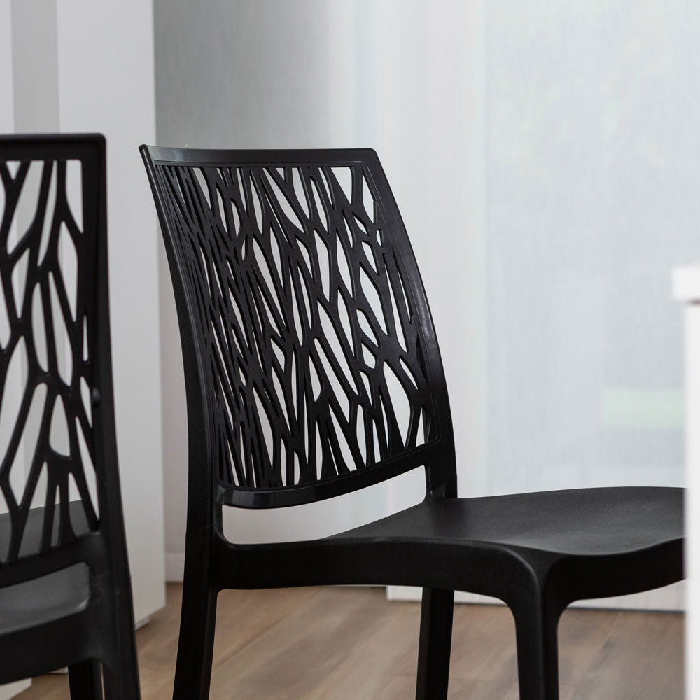 LISA - Scaune stivuibile monobloc din polipropilenă design elegant