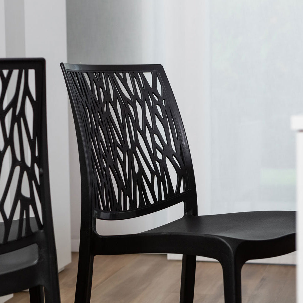 LISA - Scaune stivuibile monobloc din polipropilenă design elegant