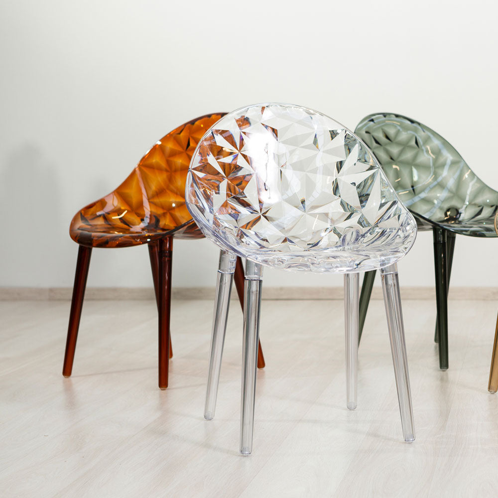 DIAMANTE - Scaune din policarbonat transparente cu design elegant