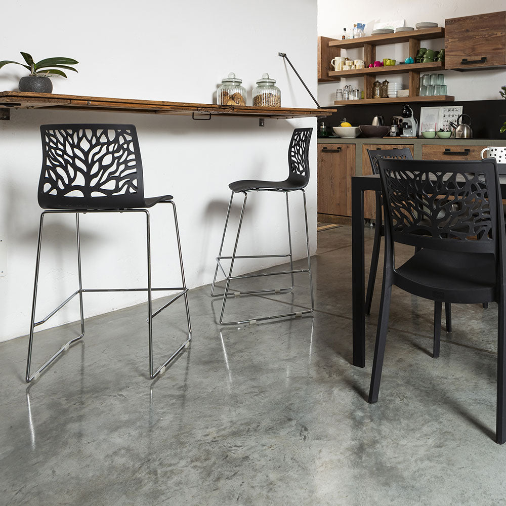 FLORA XL - Taburete din polipropilenă cu design inspirat din arborele vieții