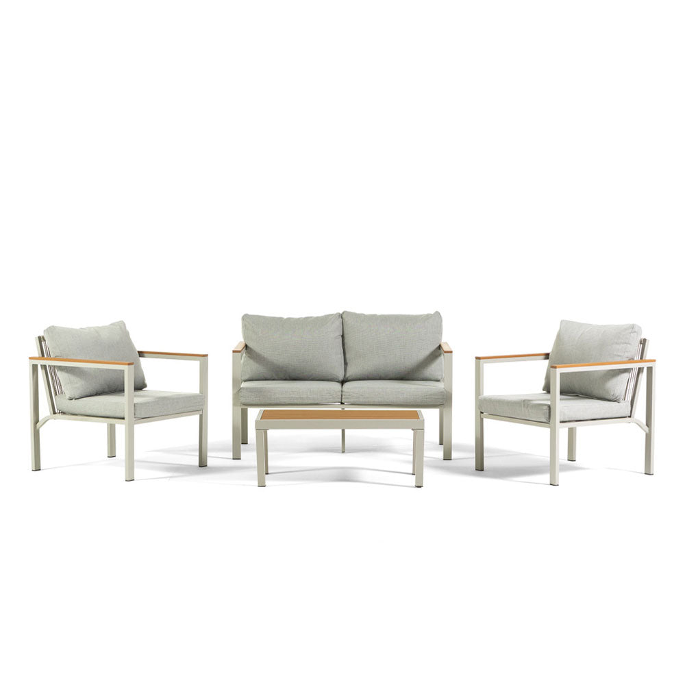 RAVELLO - Set mobilier grădină elegant cu canapea, fotolii și masă