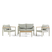 RAVELLO - Set mobilier grădină elegant cu canapea, fotolii și masă