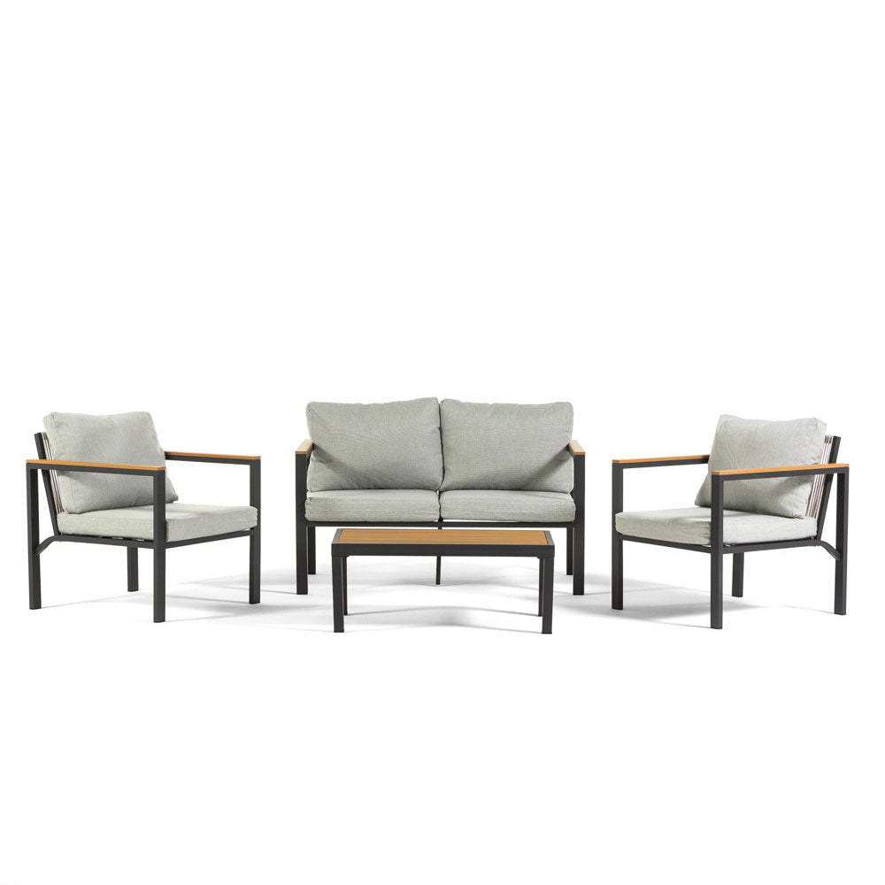 RAVELLO - Set mobilier grădină elegant cu canapea, fotolii și masă