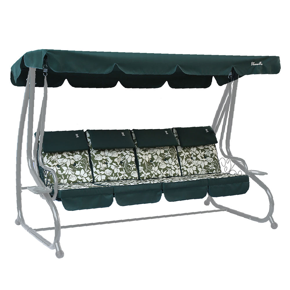 Set de perne ergonomice și acoperiș pentru balansoar 4 locuri