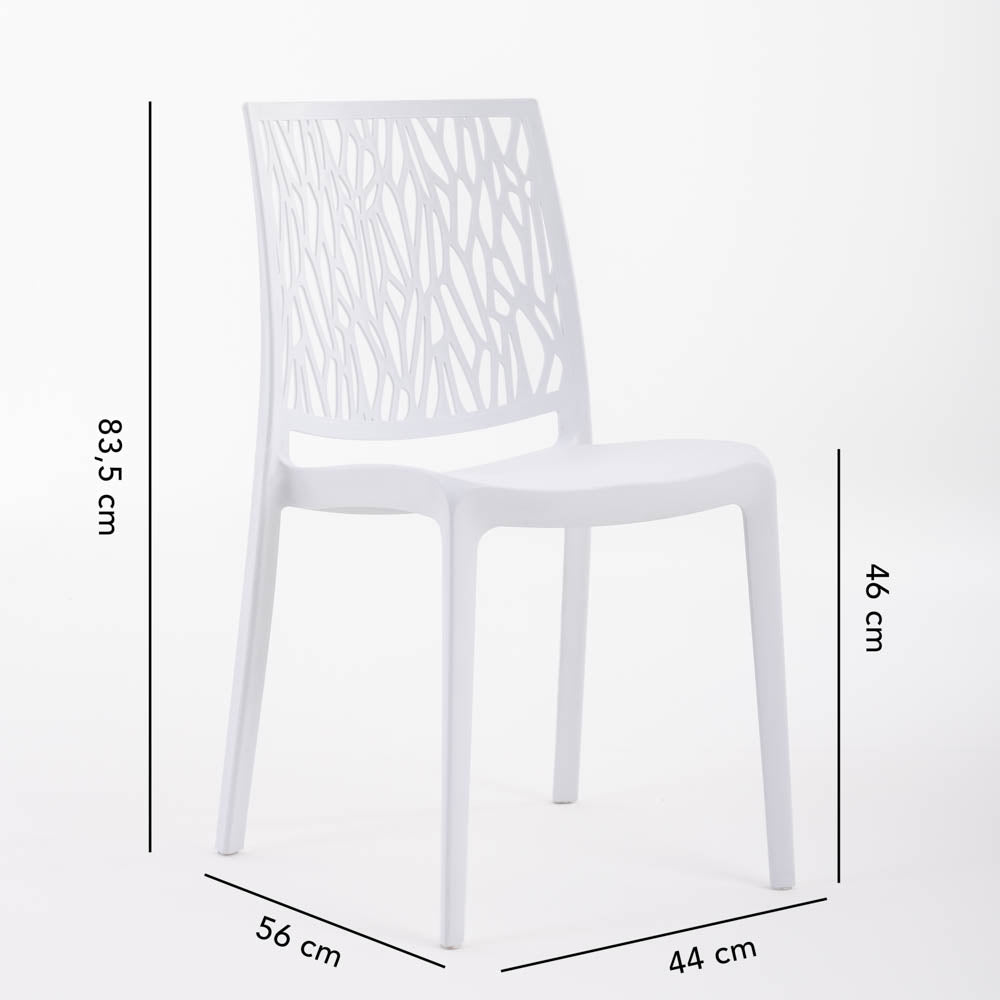 LISA - Scaune stivuibile monobloc din polipropilenă design elegant
