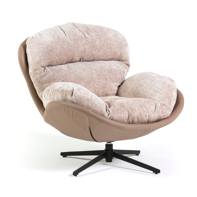 PENELOPE - Elegáns forgó relax fotel bársony hatású kárpittal