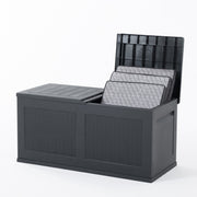 Tok – ladă de depozitare din rășină 300L, cu design modern și uși duble, ideală pentru grădină, terasă sau balcon.