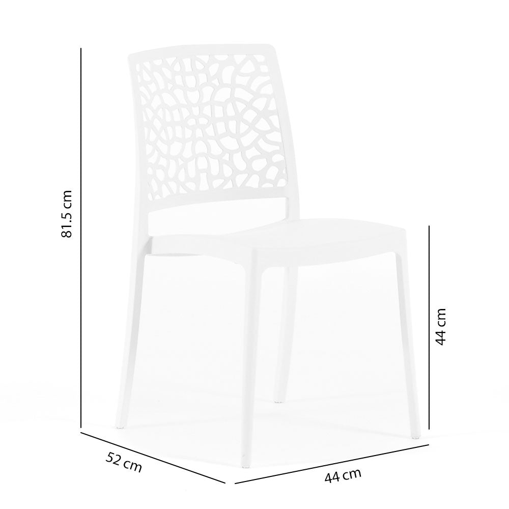 ALINA - Scaune din polipropilenă cu design inspirat din natură