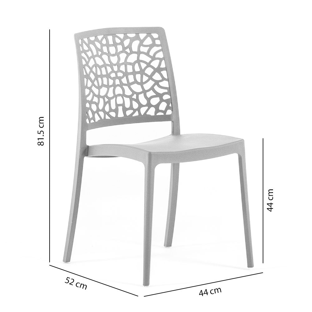 ALINA - Scaune din polipropilenă cu design inspirat din natură