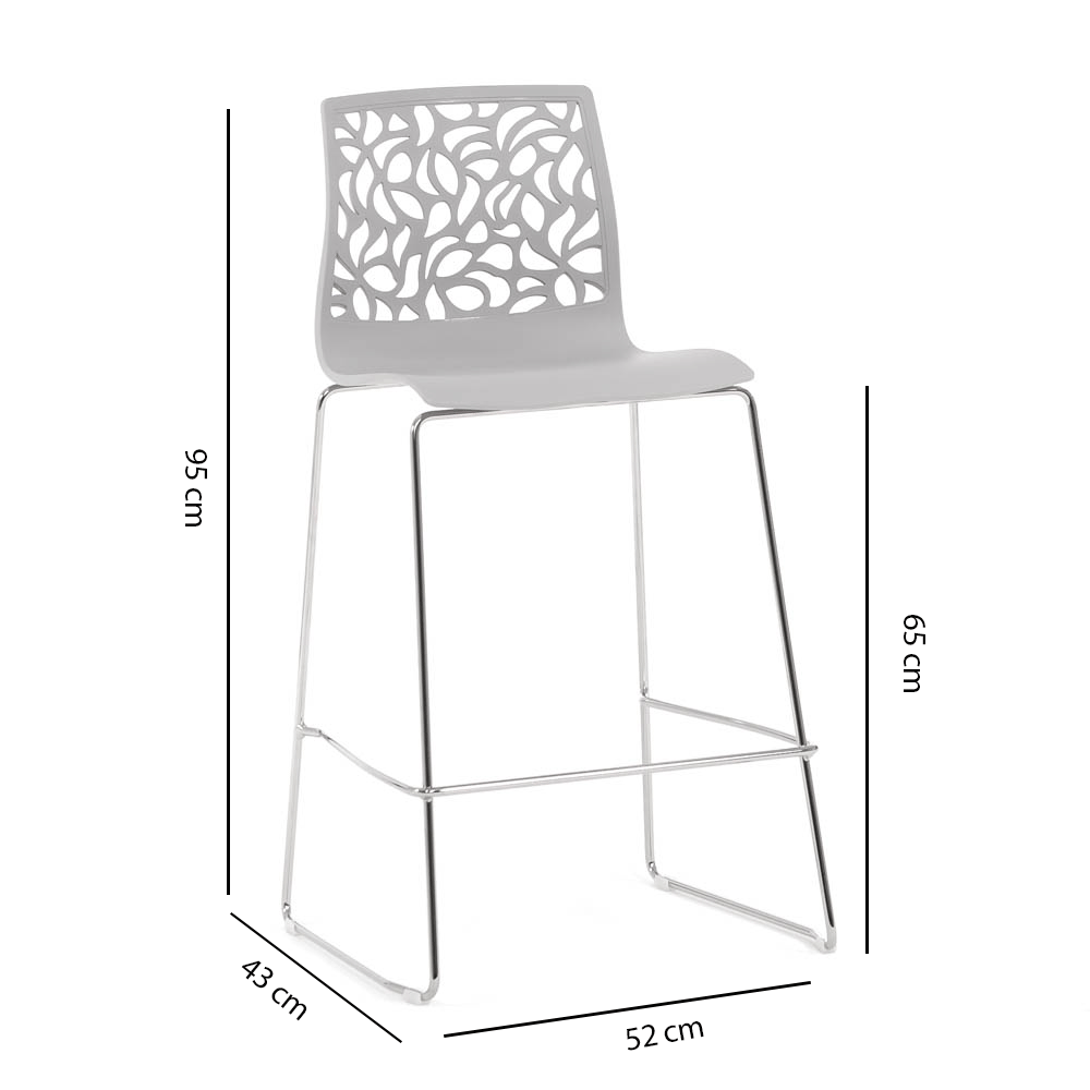 ANNA XL - Taburete din Polipropilenă cu Design Modern și Forme Elegante
