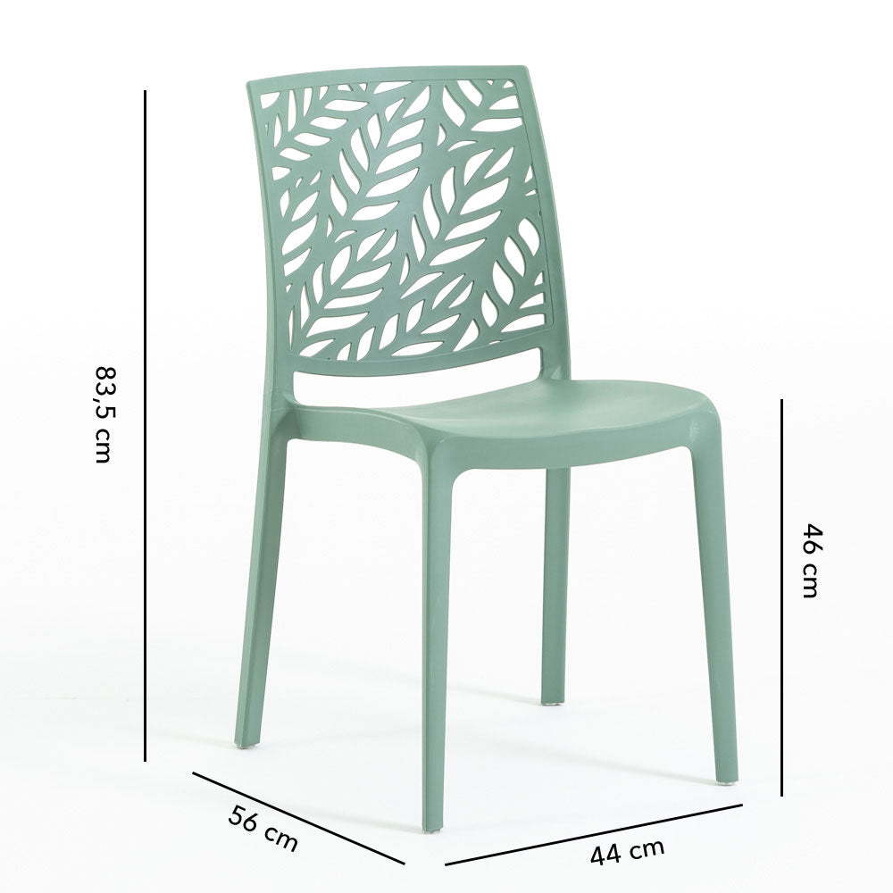 DAFNE - Scaune din polipropilenă cu design inspirat din natură