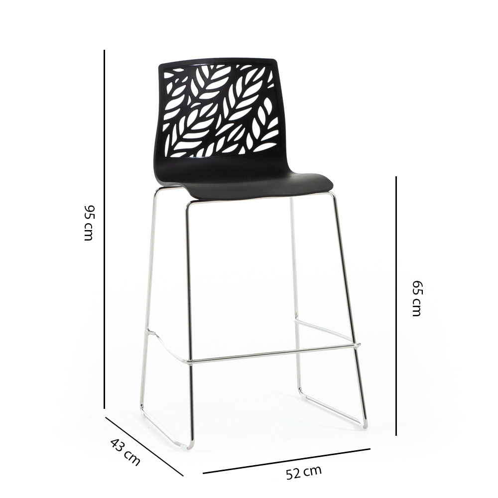 DAFNE XL - Taburete din polipropilenă cu design inspirat din natură