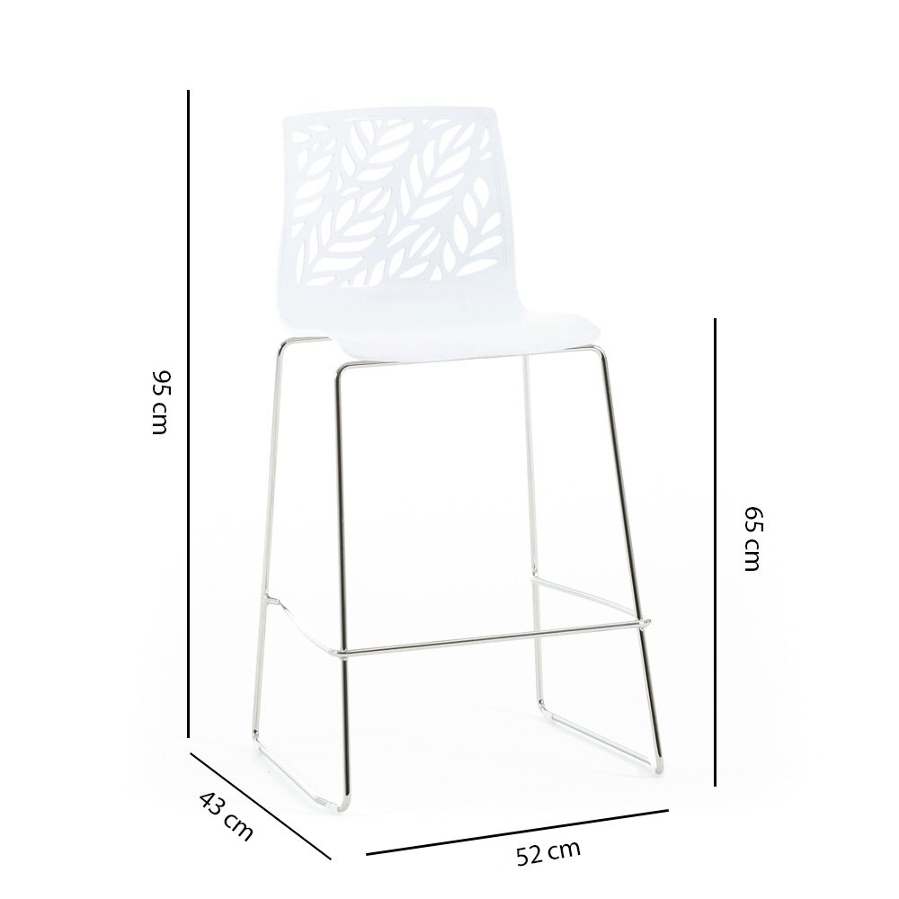 DAFNE XL - Taburete din polipropilenă cu design inspirat din natură