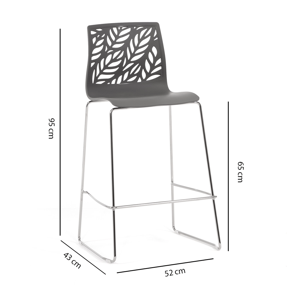 DAFNE XL - Taburete din polipropilenă cu design inspirat din natură