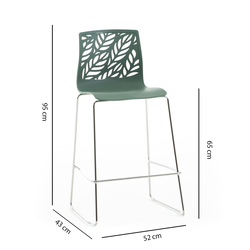 DAFNE XL - Taburete din polipropilenă cu design inspirat din natură