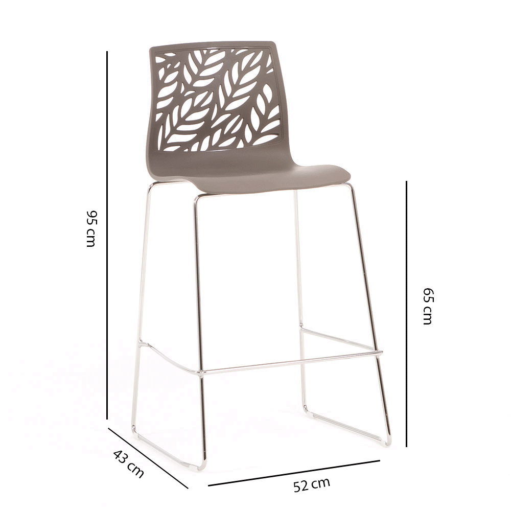 DAFNE XL - Taburete din polipropilenă cu design inspirat din natură