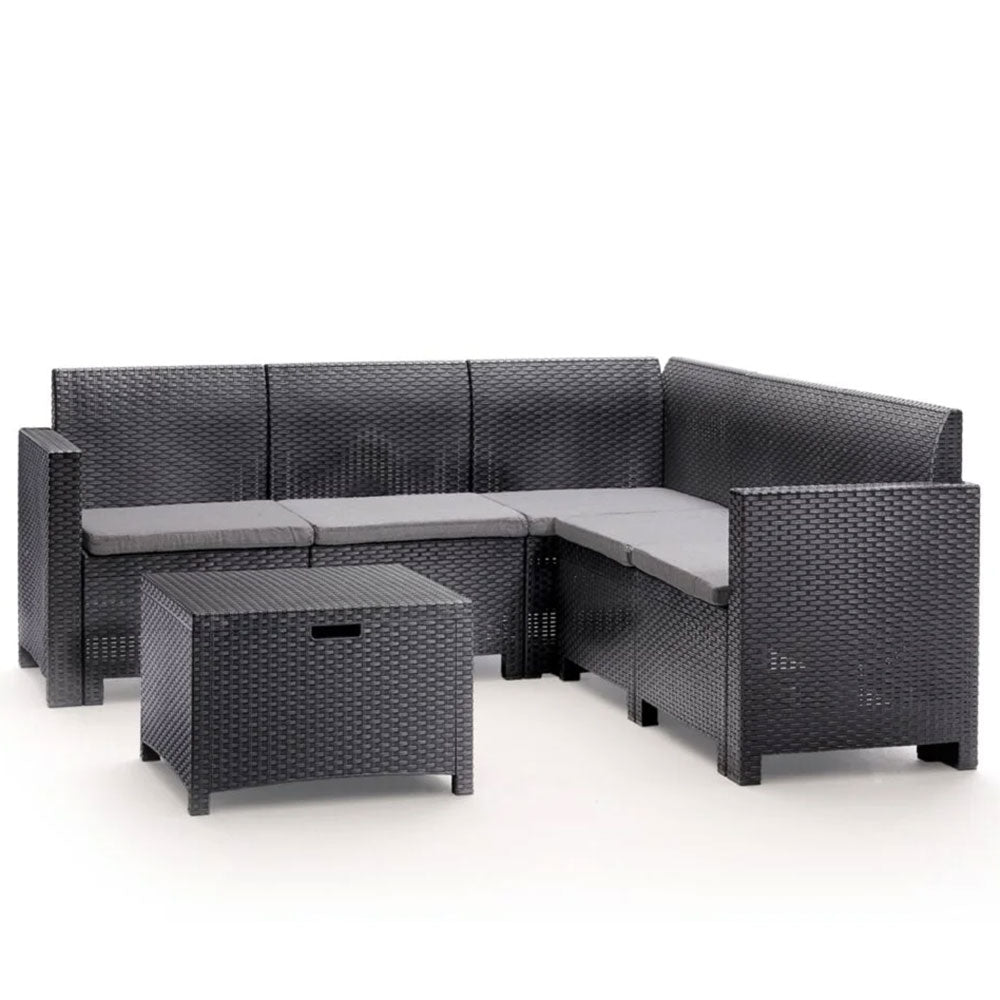 ETNA - Set de exterior cu efect rattan din polipropilenă