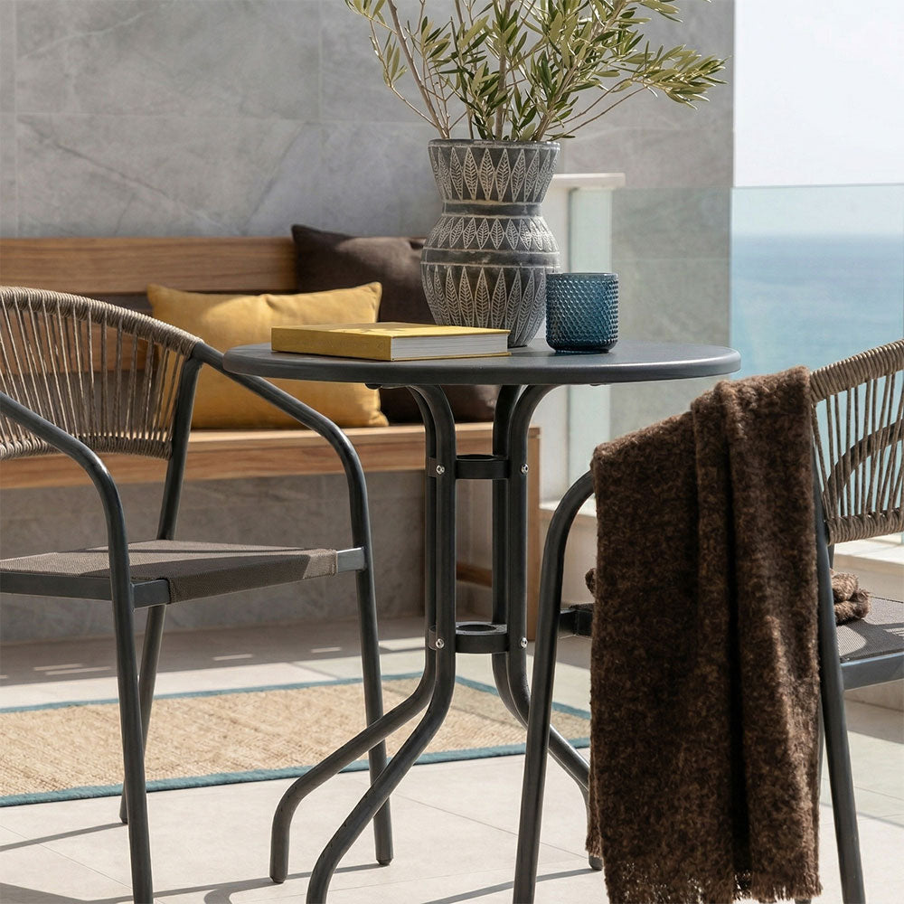 MAX & GAIA – Set balcon salvează spațiu cu măsuță și 2 scaune impilabile