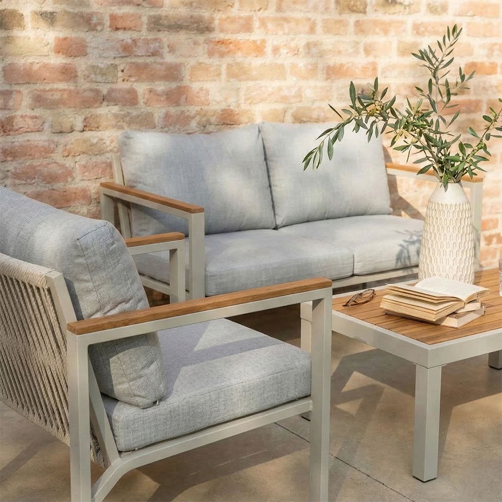 RAVELLO - Set mobilier grădină elegant cu canapea, fotolii și masă
