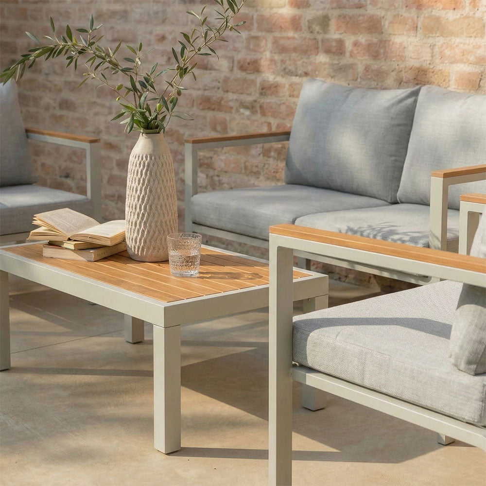 RAVELLO - Set mobilier grădină elegant cu canapea, fotolii și masă