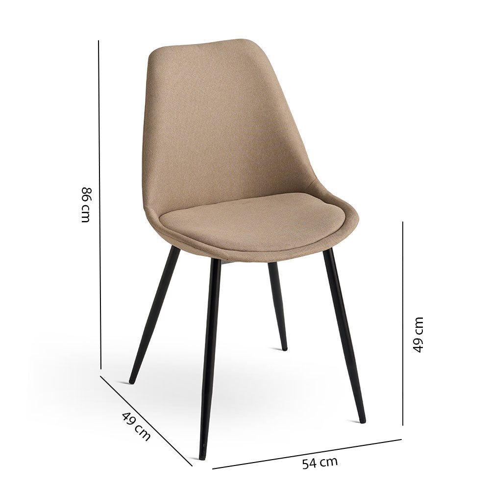 SORAYA - Scaune tapitate cu design elegant pentru bucătărie și living